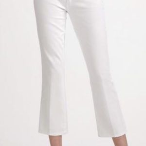 Tori Burch White Cropped Jean, size 27